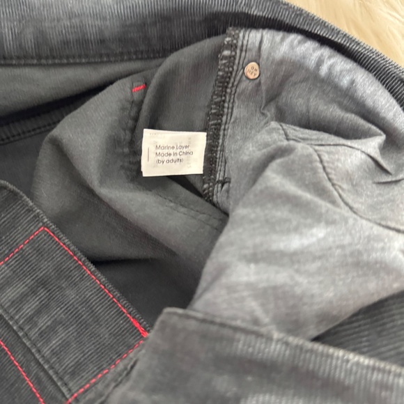 Marine Layer Midnight Navy Slim Straight Corduroy Pants Sz 32 X 32 - Picture 7 of 8